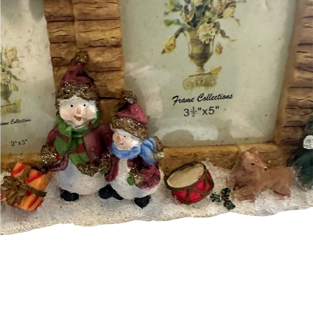 Christmas Holiday Picture Frame Free-Standing Snowman 2x3 / 3.5x5 Frame Decor - Picture 3 of 6